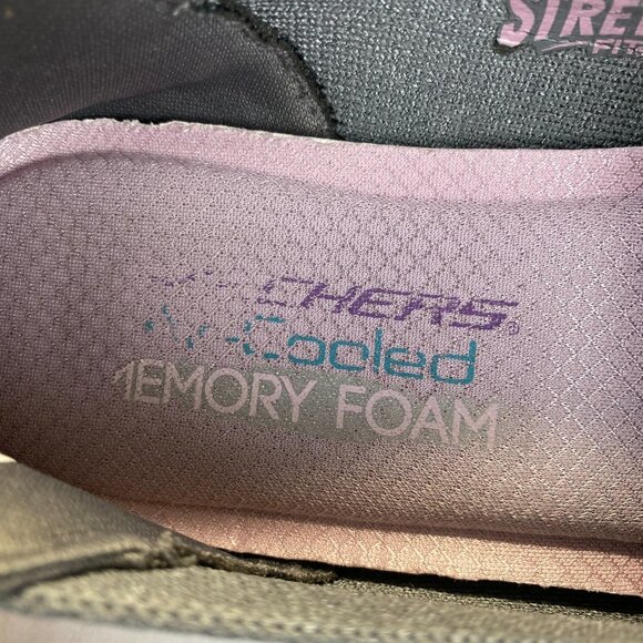 Skechers Stretch Women's Sneaker, Grey,‎ Size 9.5,Lighweight,Comfort - Picture 10 of 15